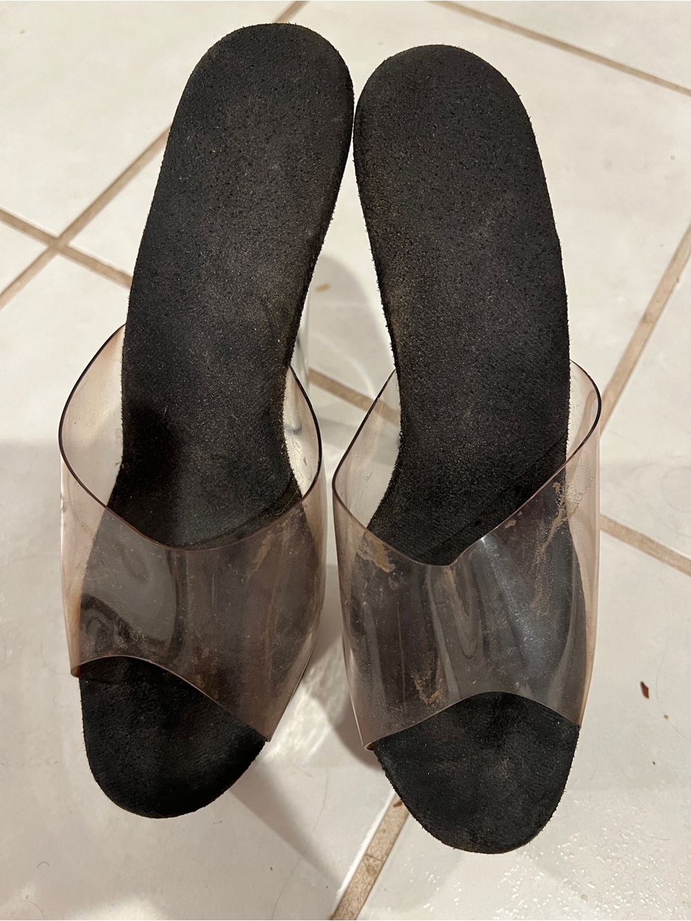 Pleasers stripper club heels well worn well loved
